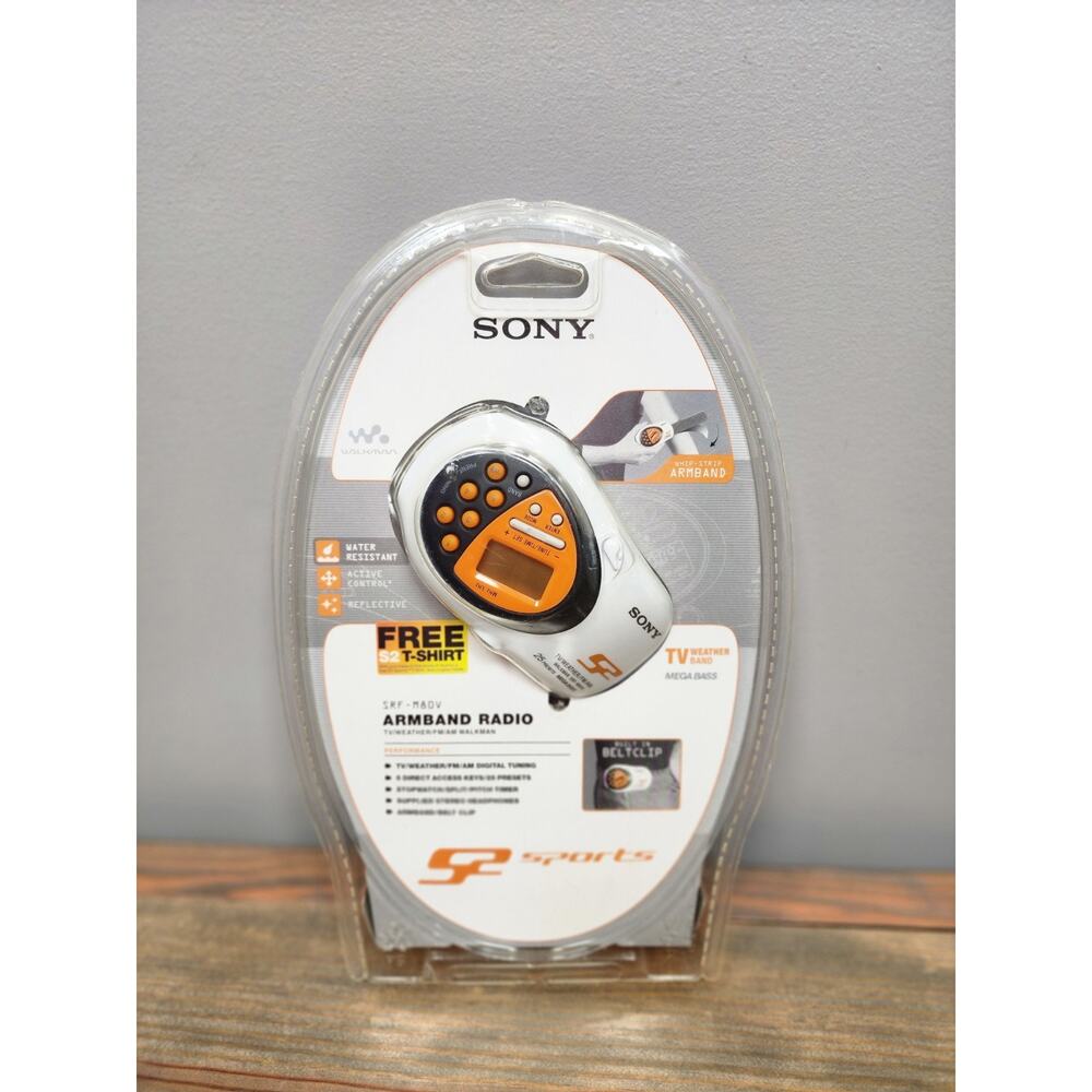 Sony S2 SRF-M80V Sports Armband Radio TV Weather FM/AM Walkman 2002 - New Sealed